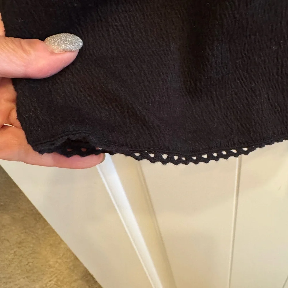 ๐ 6/$60 Jessica Simpson Onesie Pockets Off Shoulder Black Lace Trim Size XL - Picture 5 of 8